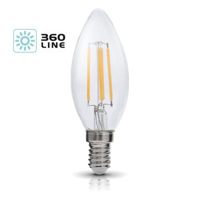 E14 kirkas LED-polttimo kynttilälamppu edullinen