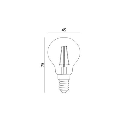 E14 kirkas LED-polttimo lamppu edullinen pyöreä mitat