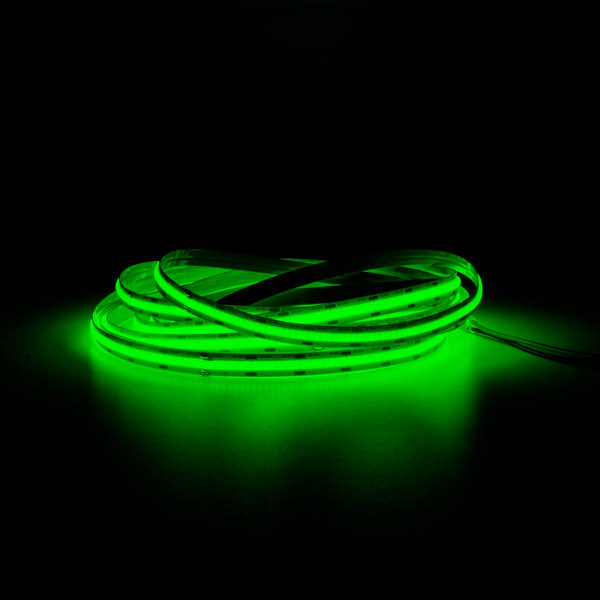Vihreä 12V COB pisteetön LED-valonauha