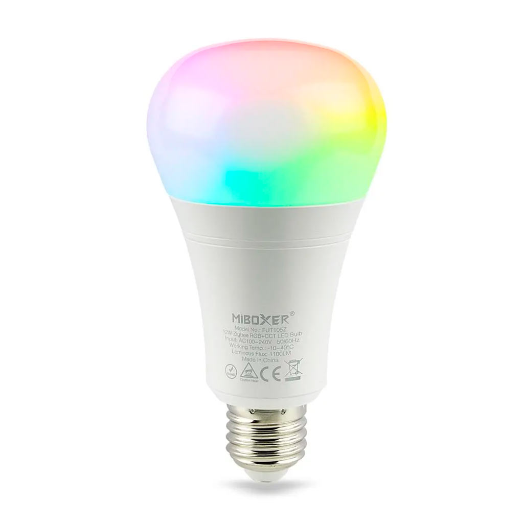 Zigbee E27 LED-polttimo RGB+CCT 12W